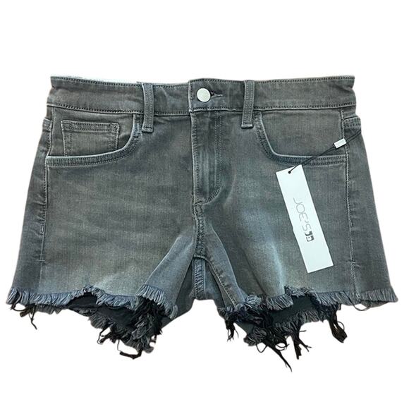 NEW Joe’s Jeans “The Ozzy” Black Cut-Off Denim Shorts – Size 25 - Picture 1 of 8